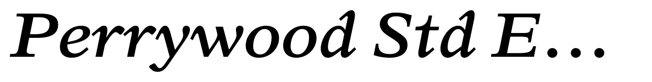 Perrywood Std Expanded Bold Italic